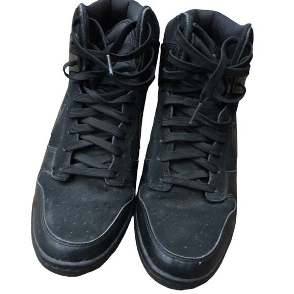 RARE 2013 Nike Dunk Sky High Black Hidden Wedge Heel Size 10 - Picture 10 of 16